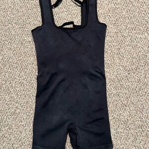 Gymshark Black Ribbed Jumpsuit Romper